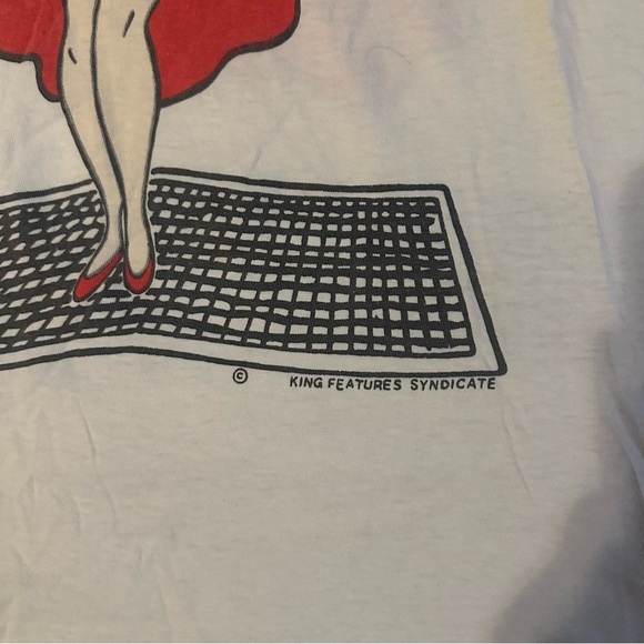 VTG 1985 Betty Boop T-Shirt Size Osfa Single Stitch King Features Syndicate RARE - Picture 3 of 8